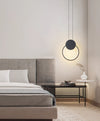 Minimalist LED Line Bedroom Bedside Chandelier