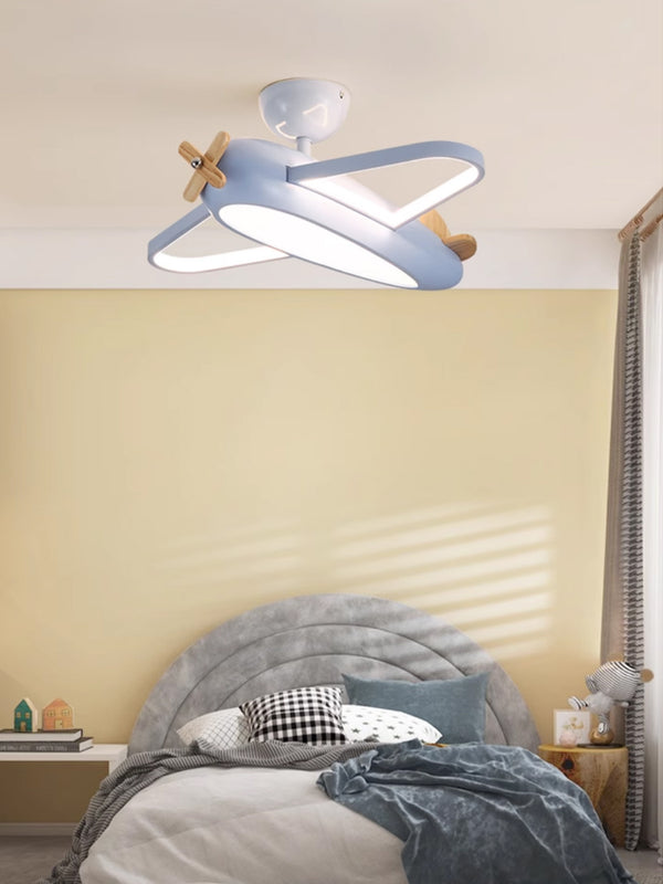 Creative airplane children's room ceiling lamp