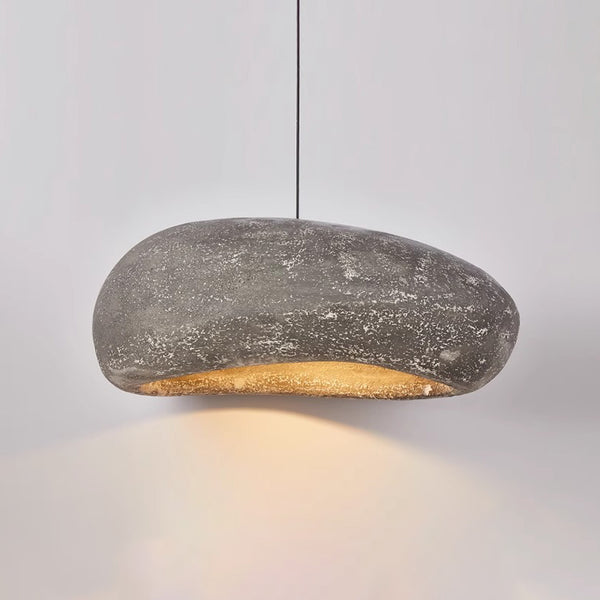 Mikro-Zement-Kronleuchter im Wabi-Sabi-Stil