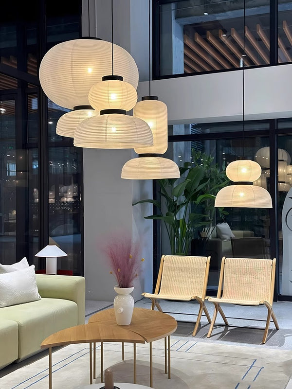 Japanese style rice paper bedroom restaurant bar chandelier
