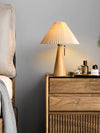 Medieval style pleated table lamp