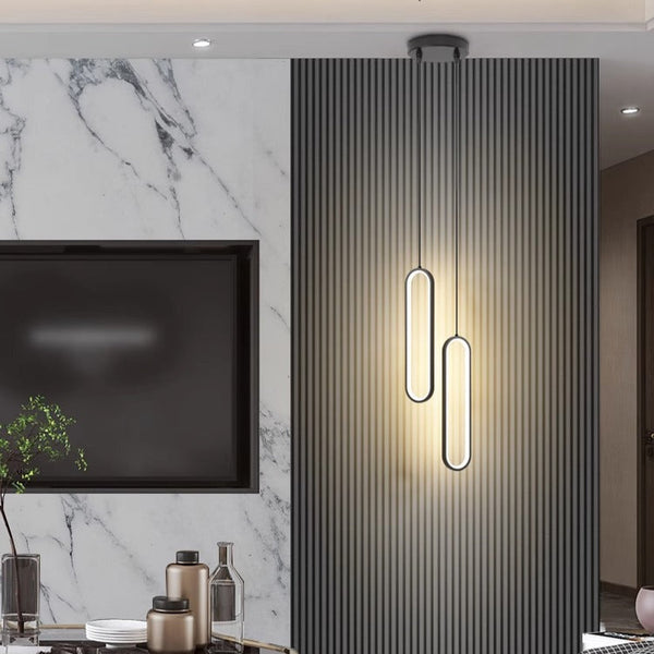 Minimalist LED bedroom bedside living room background wall Pendant light