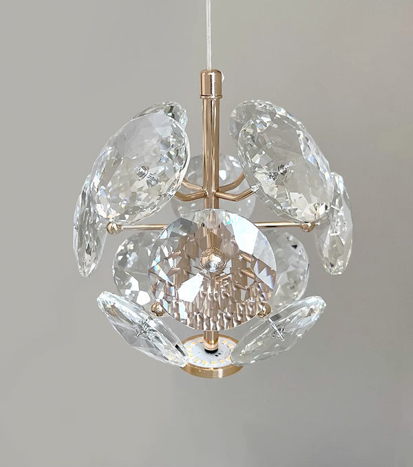 Nordic light luxury crystal bedroom bedside small chandelier