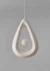 Suspension de salle à manger en forme de goutte d'eau de style Wabi-sabi
