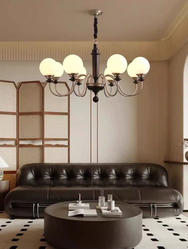 Vintage solid wood magic beans chandelier