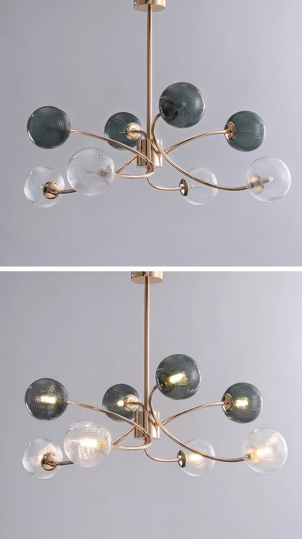 Nordic creative magic beans glass chandelier