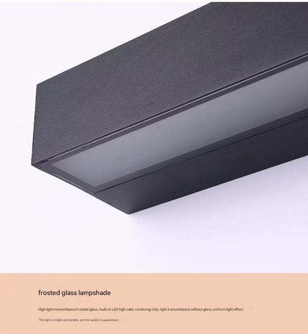 Nordic creative long strip LED outdoor wall light