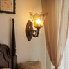 Creative retro bedroom bedside aisle wall lamp