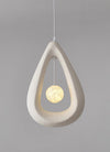 Suspension de salle à manger en forme de goutte d'eau de style Wabi-sabi