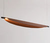 Lustre de salle à manger rétro créatif et personnalisé en forme de feuille