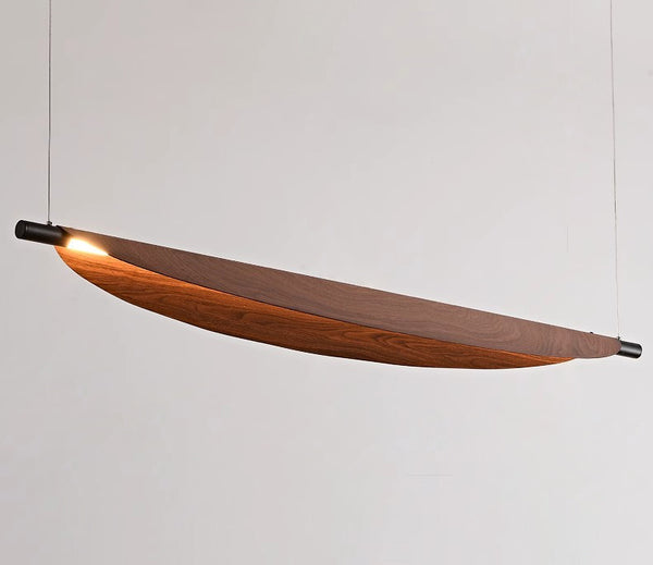 Lustre de salle à manger rétro créatif et personnalisé en forme de feuille