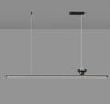All-copper minimalist long strip restaurant chandelier