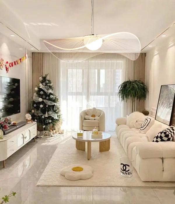 Designer personalisierte kreative Lotusblatt Strohhut Kronleuchter