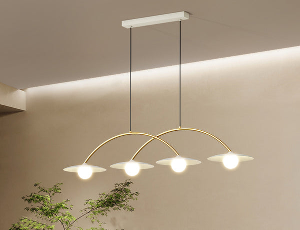 Cream style three-head dining chandelier