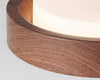 Medieval style wood grain glass bedroom ceiling lamp