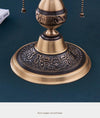 Retro full copper glass bedroom living room study table lamp