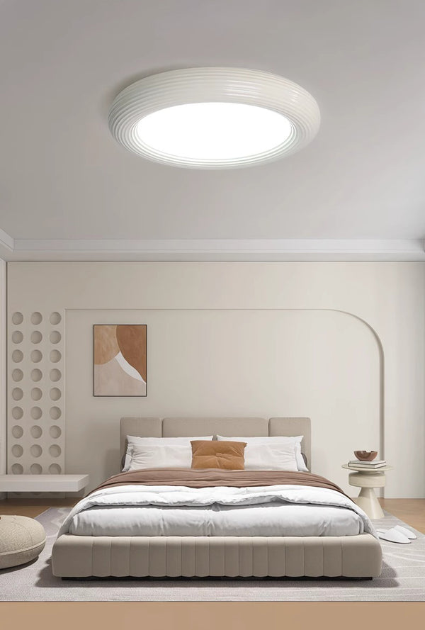 Plafonnier de chambre en résine de style crème