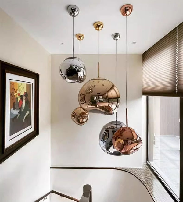 Kronleuchter aus vulkanischer Lava