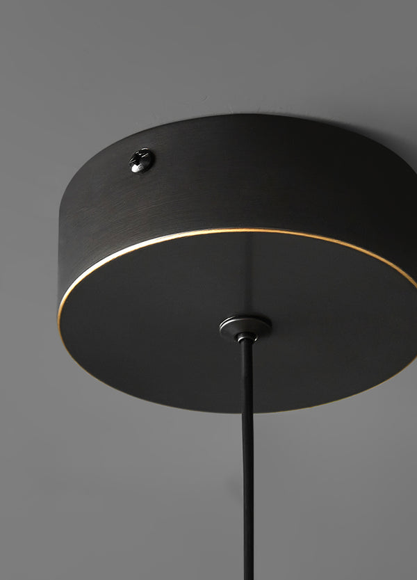 Nordic simple black bedroom bedside chandelier