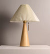Medieval style pleated table lamp