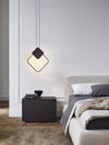 Minimalist LED Line Bedroom Bedside Chandelier