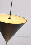 Minimalist conical bedroom bedside background wall chandelier