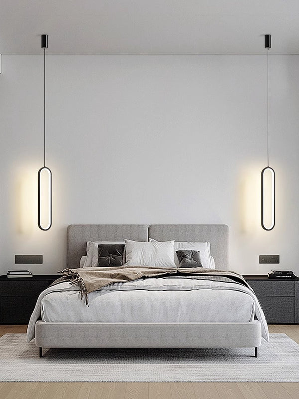 Minimalist LED bedroom bedside living room background wall Pendant light