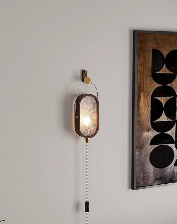 Retro hanging type wall lamp
