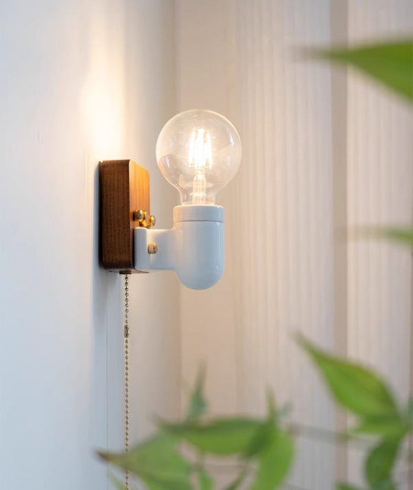 Applique murale de chevet rétro en céramique pour couloir