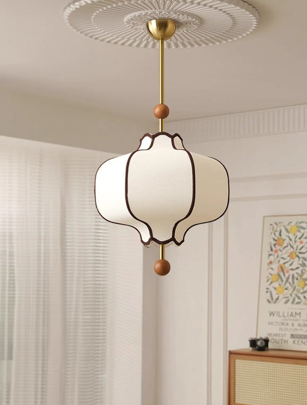 Medieval style fabric chandelier