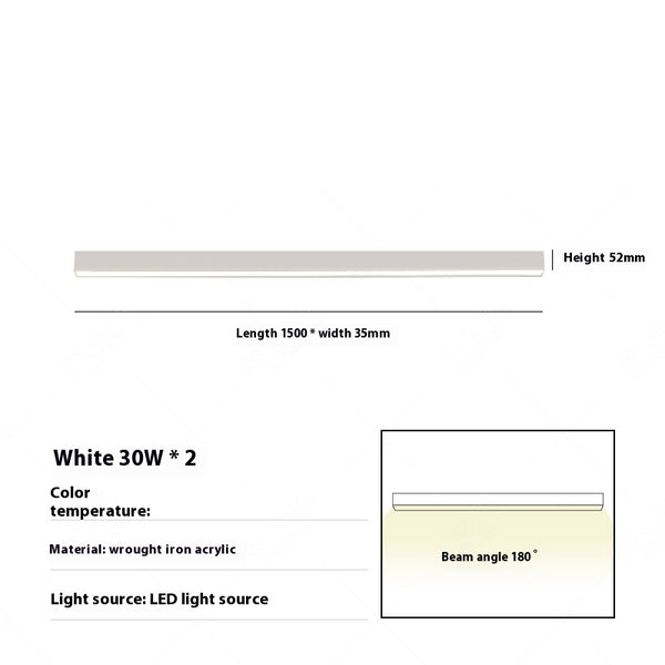 Minimalist long ceiling light