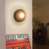 Wandlampe aus Massivholz im japanischen Stil mit Wasserkräuselungen
