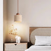 Japanese style creative yellow travertine bedroom chandelier