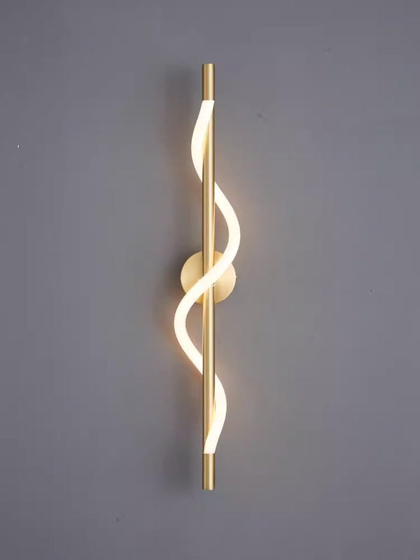 All copper line wall lamp