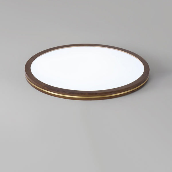 LED-Deckenleuchte aus Walnussholz