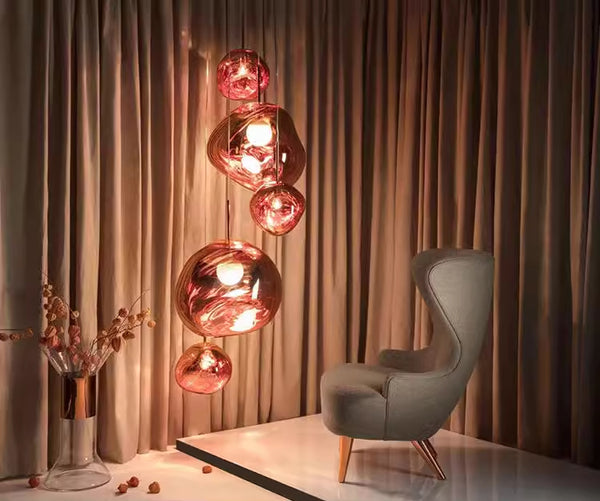 Kronleuchter aus vulkanischer Lava