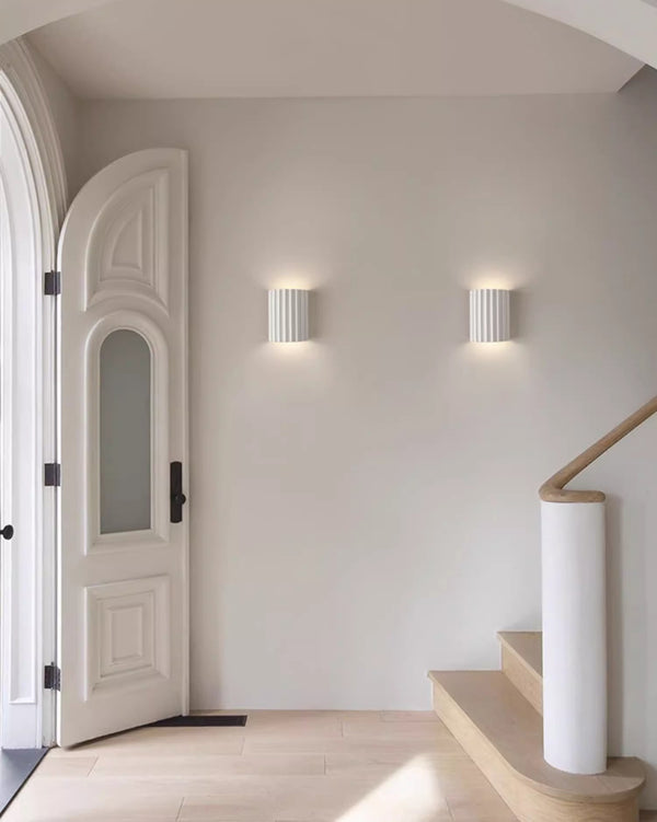 French cream style bedroom bedside corridor wall lamp
