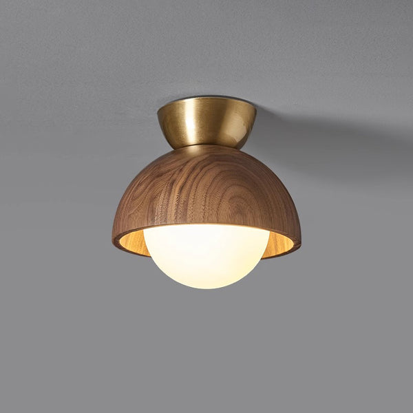 Plafonnier d'allée en noyer