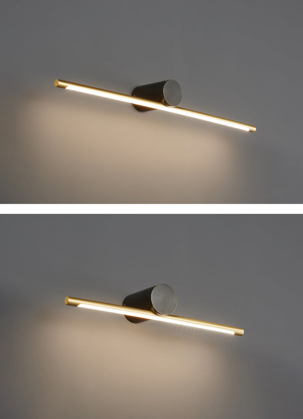 Copper LED mirror wall lamp