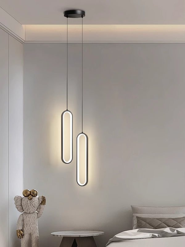 Minimalist LED bedroom bedside living room background wall Pendant light