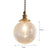 Vintage Brass Cracked Glass Bedroom Bedside Pendant light