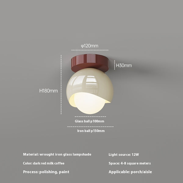 Deckenlampe im französischen Cremestil für den Flur