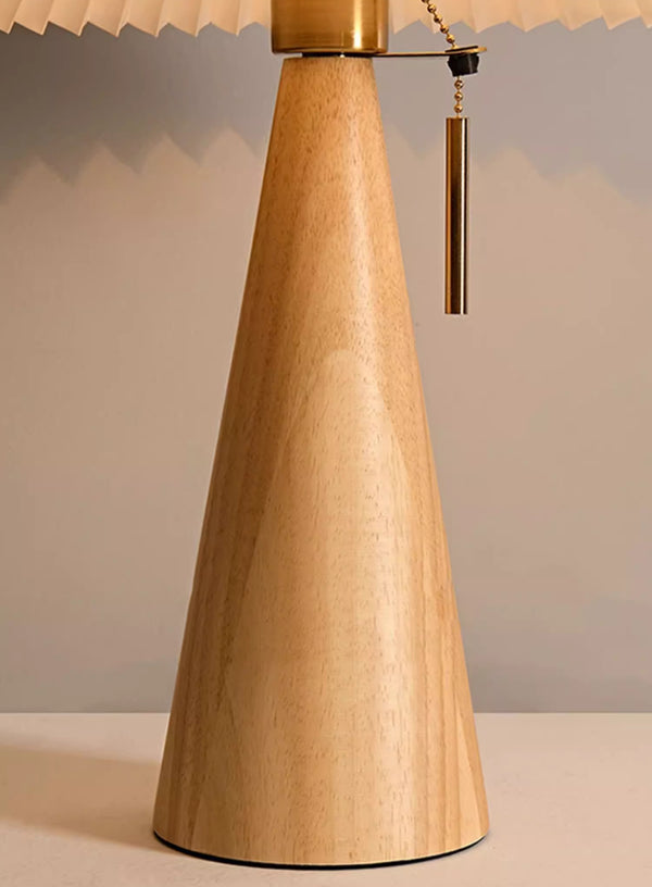 Medieval style pleated table lamp