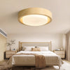Medieval style wood grain glass bedroom ceiling lamp