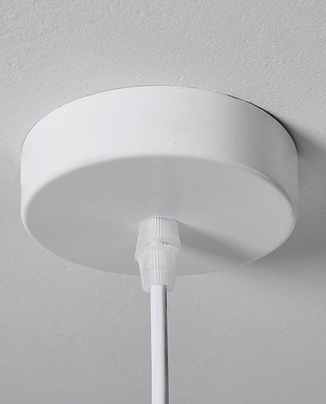Kronleuchter im japanischen Creme-Stil