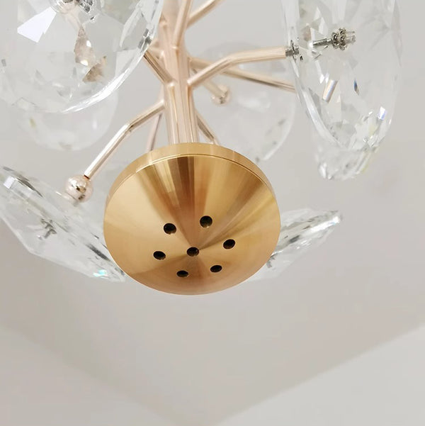 Nordic light luxury crystal bedroom bedside small chandelier