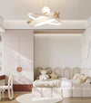 Lustre avion de style crème pour chambre d'enfant