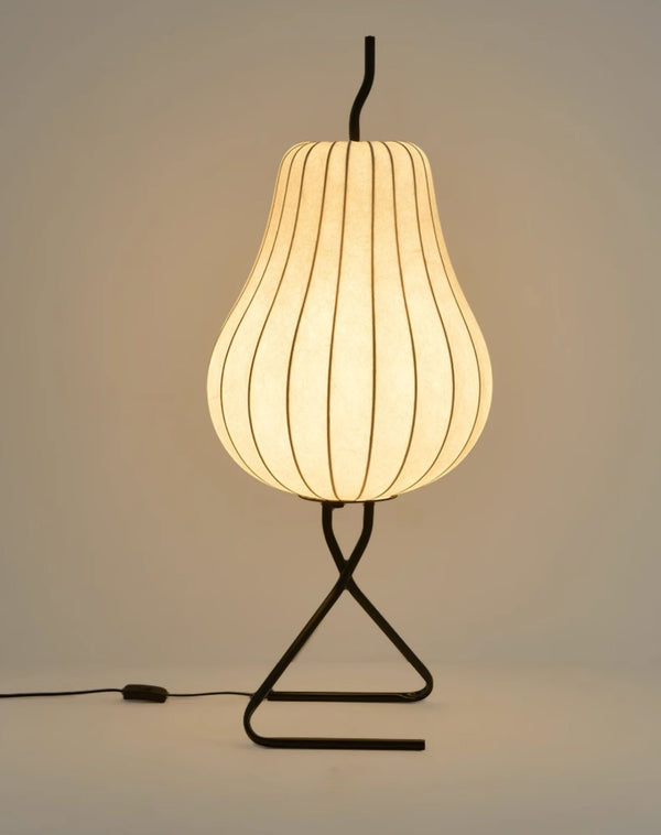 Cream style pear floor lamp
