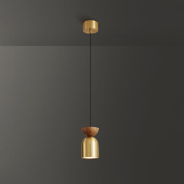 All copper bedroom bedside chandelier