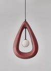 Suspension de salle à manger en forme de goutte d'eau de style Wabi-sabi